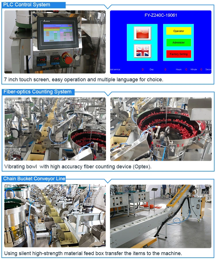 Automatic Fastener Hardware Screws Bolts Nails Furniture Parts Plastic Anchor Spare Parts Toy Bricks Pack Packing Counting Bagging Boxing Packaging Machine