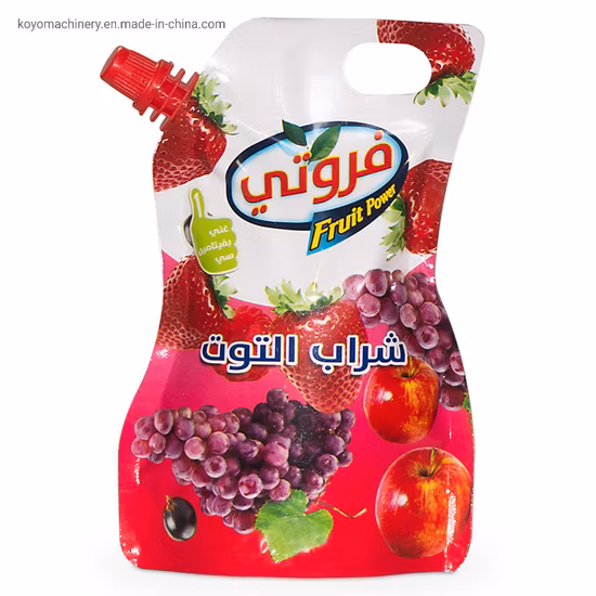 Succo di frutta liquido Olio commestibile Salsa di pomodoro Stand up Bag Beccuccio Riempimento sigillante Macchina imballatrice