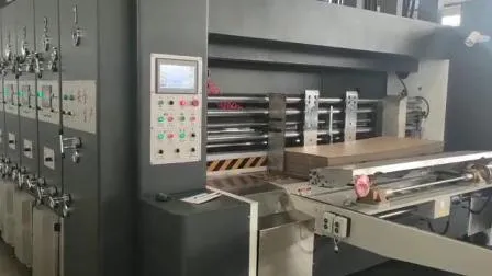 Alimentatore automatico per scatole di cartone Stampante flessografica Slotter Fustellatrice e impilatore/macchina per la formazione di scatole di cartone